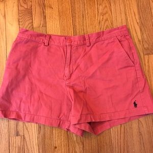 Red Ralph Lauren khaki shorts